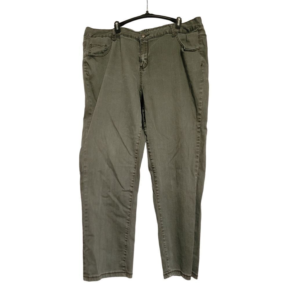 Lane Bryant Dark Gray Jeans‎ Comfortable Plus Size Denim Size 24